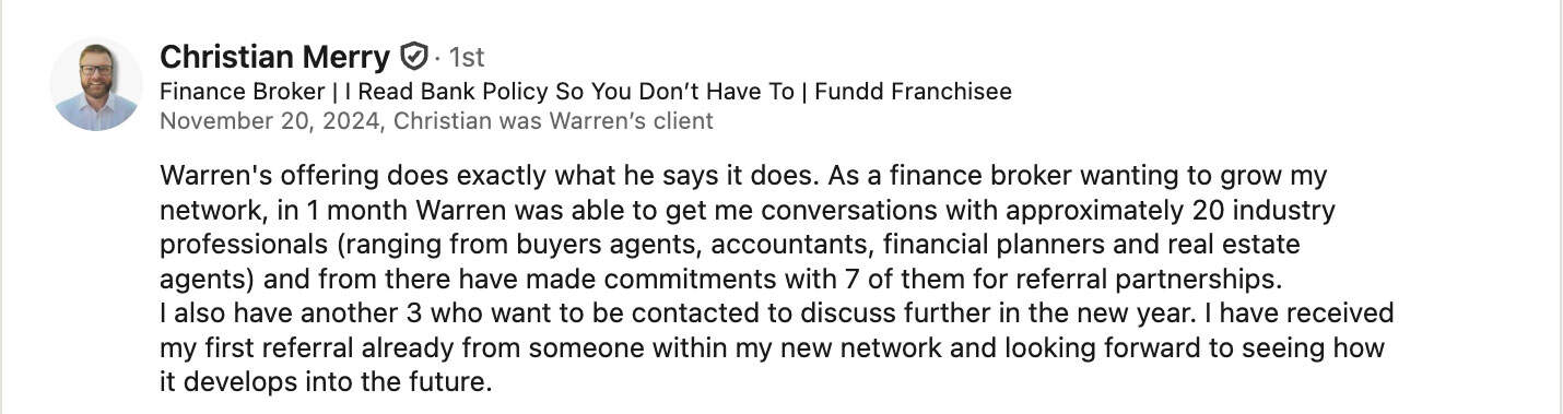 Client testimonial 3 from the Momo Marketing homepage