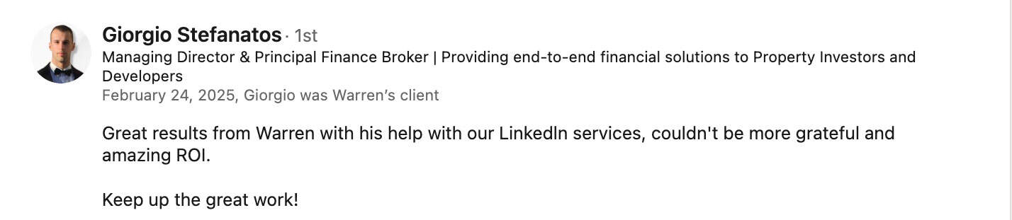 Client testimonial 4 from the Momo Marketing homepage
