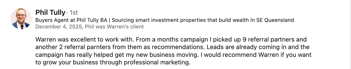 Client testimonial 5 from the Momo Marketing homepage